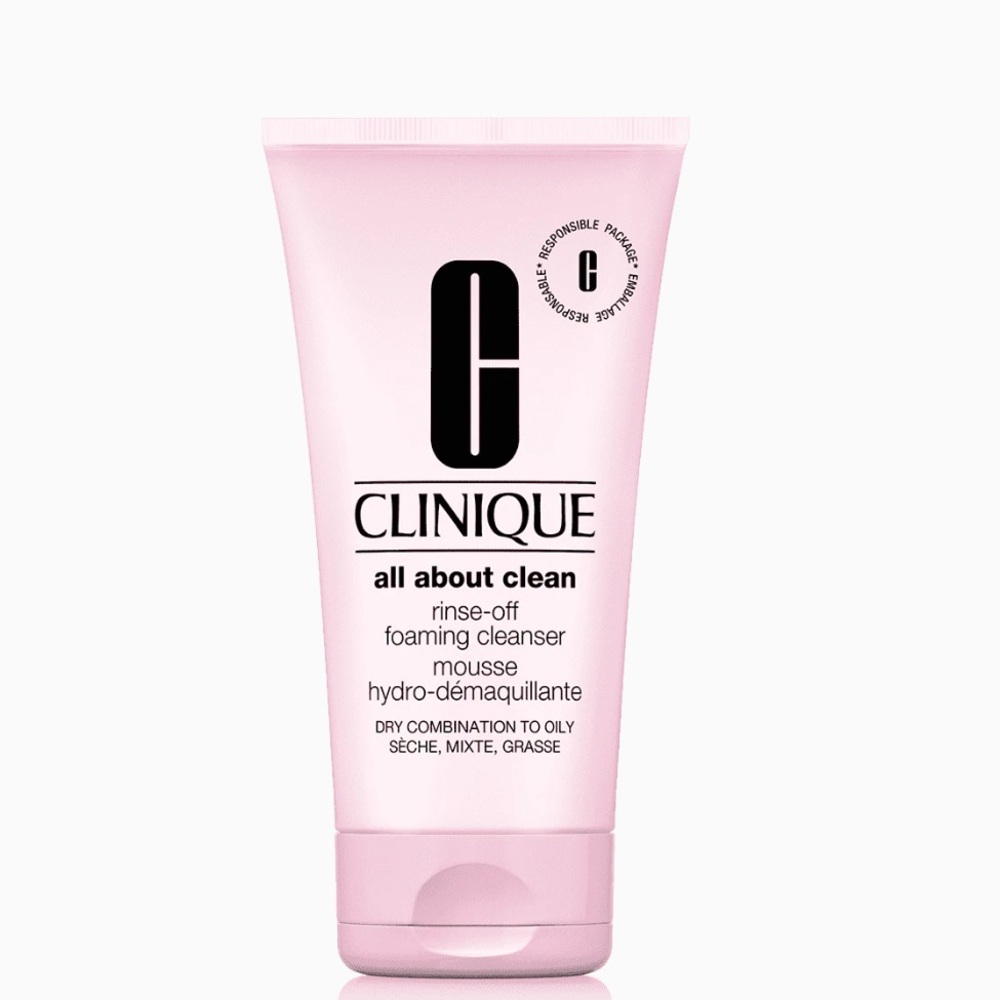 NWT Clinique All About Clean Rinse-Off Foaming Cleanser Full Size (5oz/150ml)